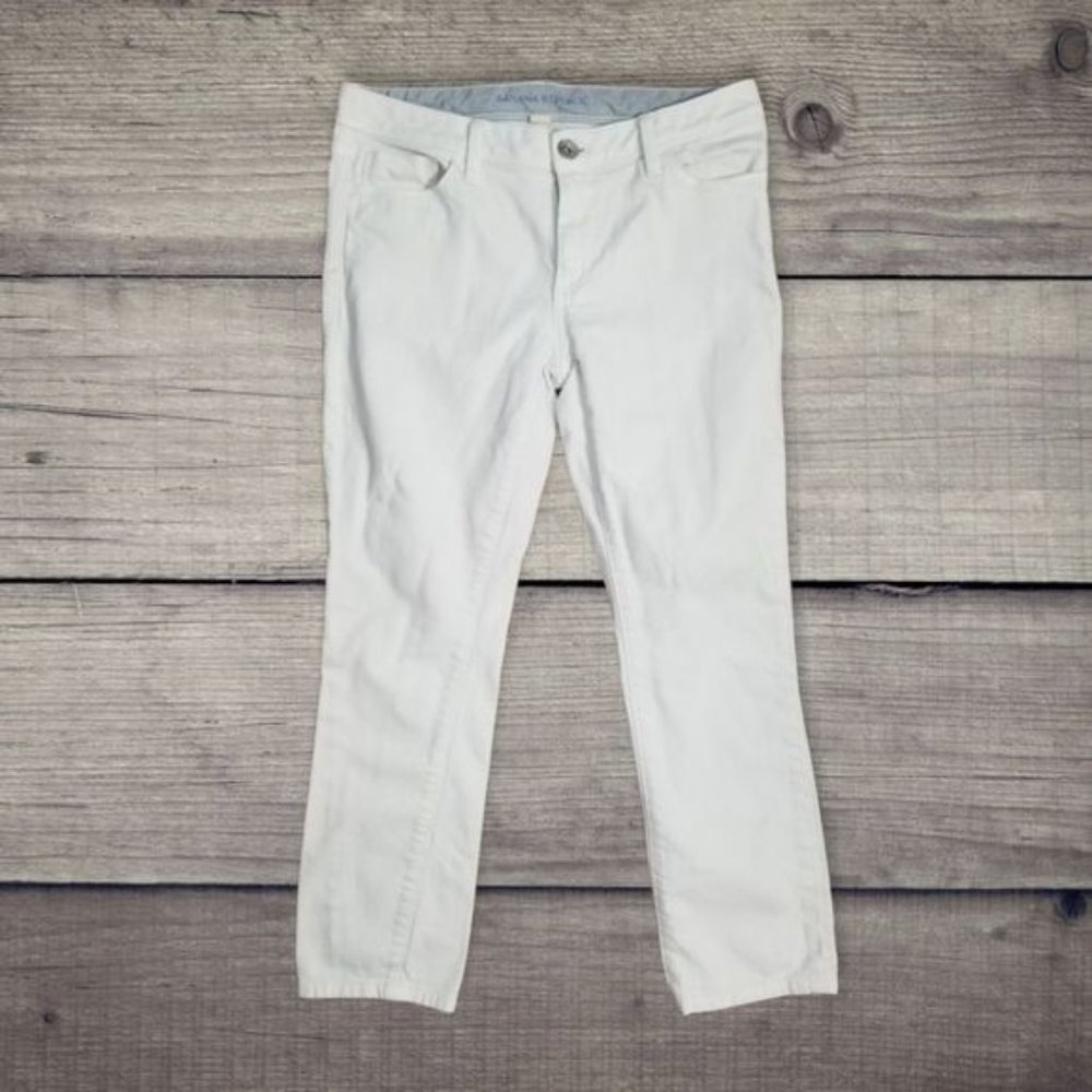 Banana Republic | White Ankle Jean's Sz 28